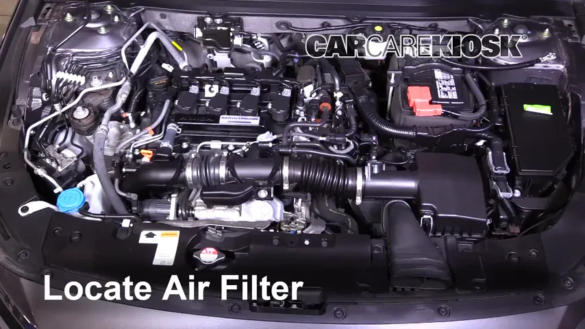 2018 Honda Accord LX 1.5L 4 Cyl. Turbo Air Filter (Engine) Replace